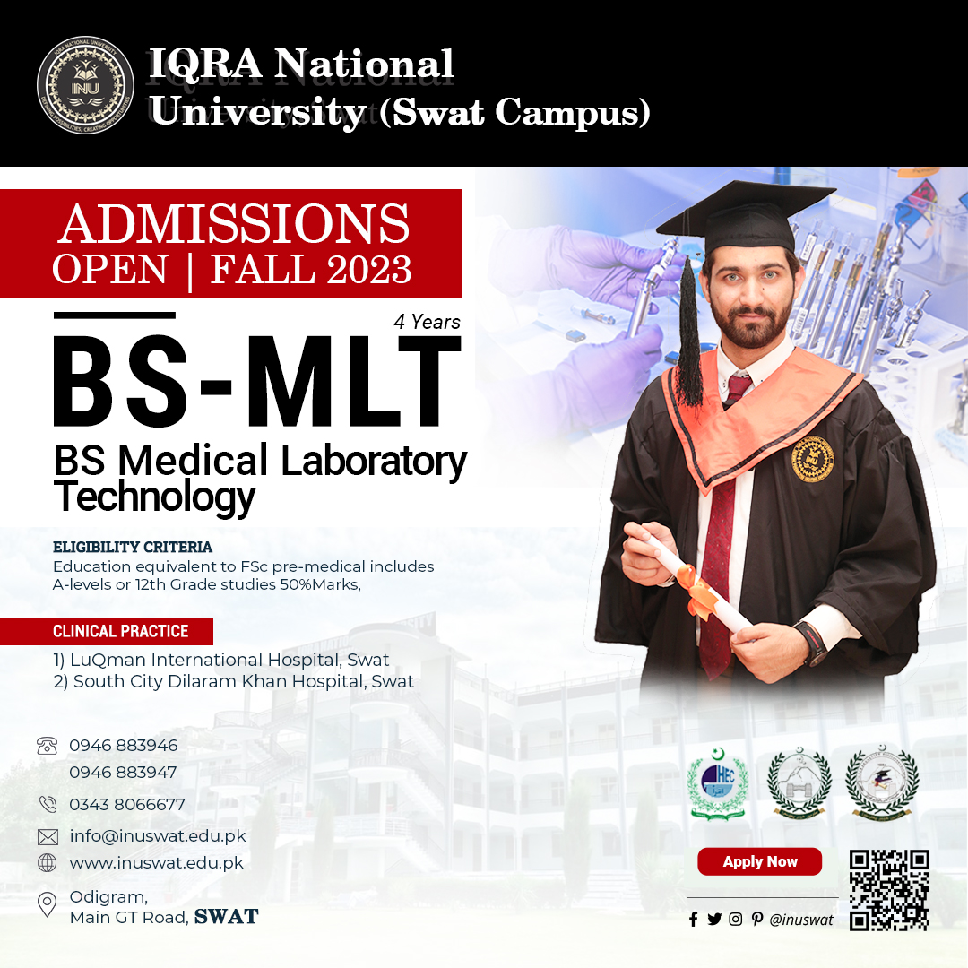 Bachelor Of Science In Medical Laboratory Technology (MLT) - Iqra ...